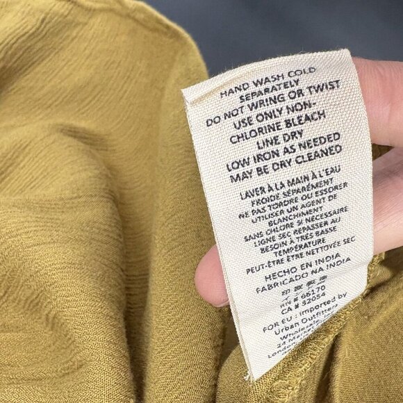 Free People Women's Crochet Babydoll Cami Top S Green Boho Festival Going Out - Picture 5 of 9